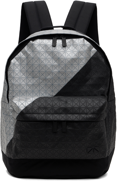 Bao Bao Issey Miyake Black & Gray Daypack Backpack In Metallic