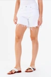 DEAR JOHN DENIM REMI SUPER HIGH RISE SHORT IN OPTIC WHITE