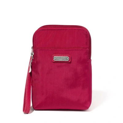 Baggallini Take Two Bryant Rfid Protection Crossbody Bag In Pink