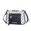 Mkf Collection By Mia K Essie Circular Print Vegan Leather Women's Crossbody By Mia K In Blue