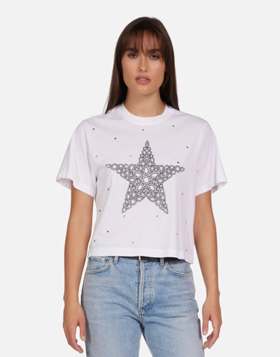 Lauren Moshi Rue Diamond Star In White