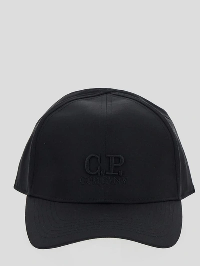 C.p. Company Caps In Black