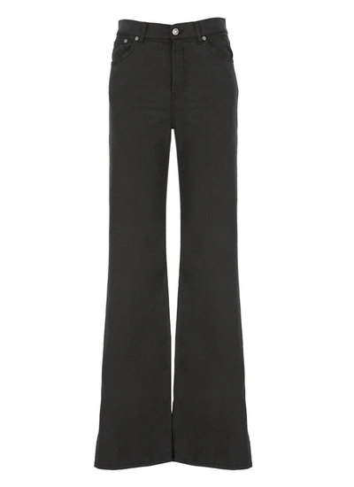 Dondup High-waist Wide-leg Jeans In Black
