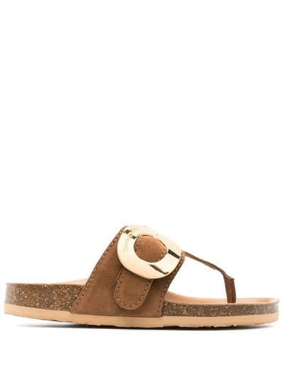 See By Chloé Chany Fussbett Sandals In Brown