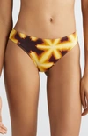 Ulla Johnson Maya Triangle Bikini Top In Amber