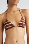 ULLA JOHNSON MAYA TRIANGLE BIKINI TOP