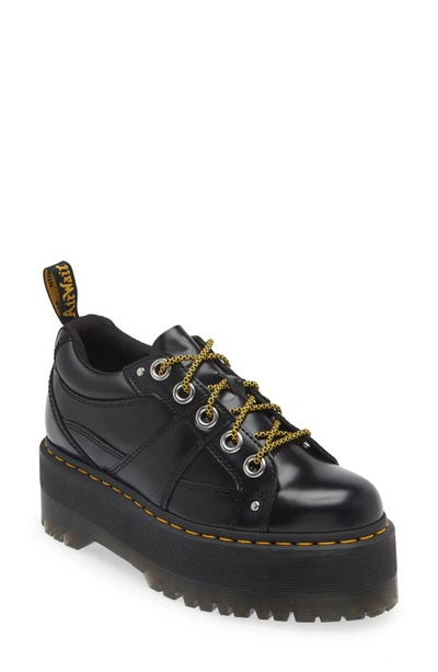 Dr. Martens' Damen 5-eye Max Buttero Leder Plateauschuhe In Black Buttero
