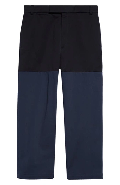 Thom Browne Combined Trousers In Navy