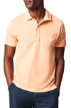 Billy Reid Pensacola Organic Cotton Polo In Pale Coral