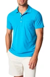 Billy Reid Pensacola Organic Cotton Polo In Tropic Blue