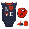 Outerstuff Newborn And Infant Boys And Girls Black And Orange San Francisco Giants Three-piece Love Of Baseball In Navy