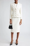 Dolce & Gabbana Sleeveless Crepe Midi Dress In W0001bianco Naturale