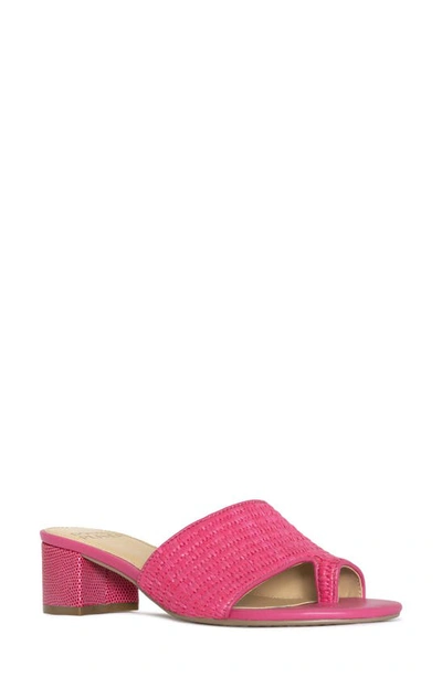 Donald Pliner Naia Embossed Slide Sandal In Magenta