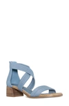Donald Pliner Snake Embossed Sandal In Denim
