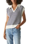 Michael Stars Torrance Sweater Vest In Nocturnal Stripe