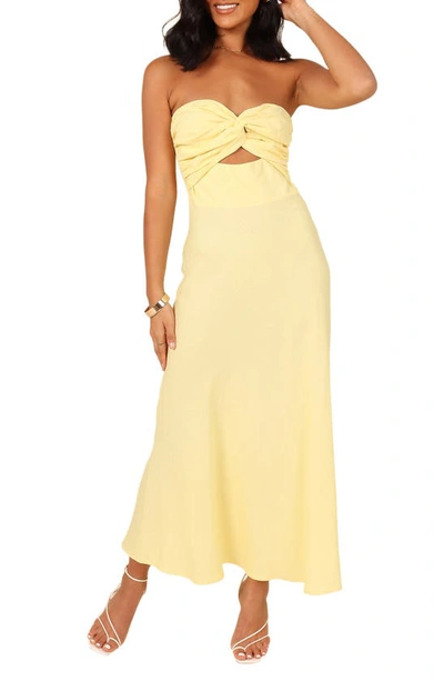 Petal And Pup Womens Rosetta Dress In Lemon