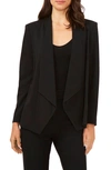 Chaus Beatrice Ponte Blazer In Rich Black