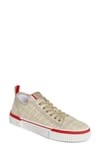 Christian Louboutin Men's Pedro Junior Cl Canvas Low-top Sneakers In Natural