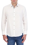 ROBERT GRAHAM POSEIDON LINEN & COTTON JACQUARD BUTTON-UP SHIRT