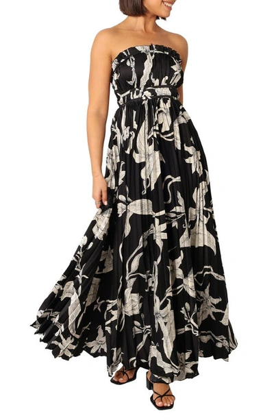 Petal And Pup Womens Angelique Strapless Maxi Dress In Black