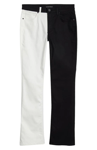 Monfrere Monfrère Clint Two-tone Bootcut Jeans In Shadow