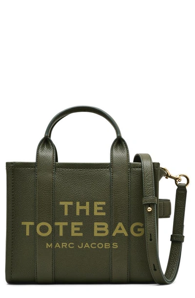 Marc Jacobs The Leather Small Tote Bag In Green