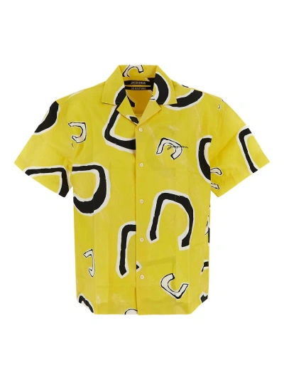 Jacquemus La Chemise Jean Shirt In Yellow