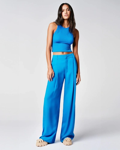 Smythe Pleated Trouser In Blue
