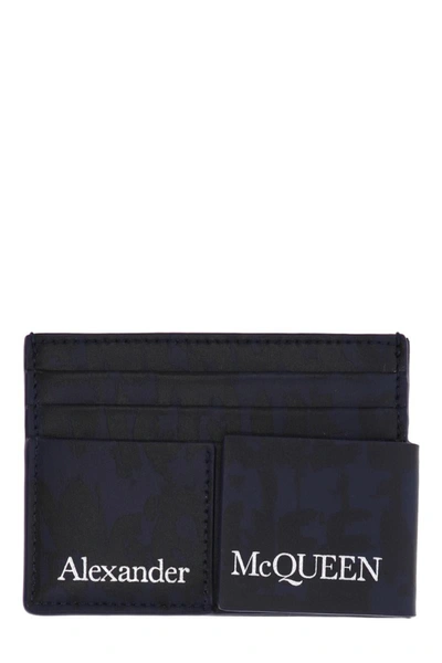 Alexander Mcqueen Wallets In Blue