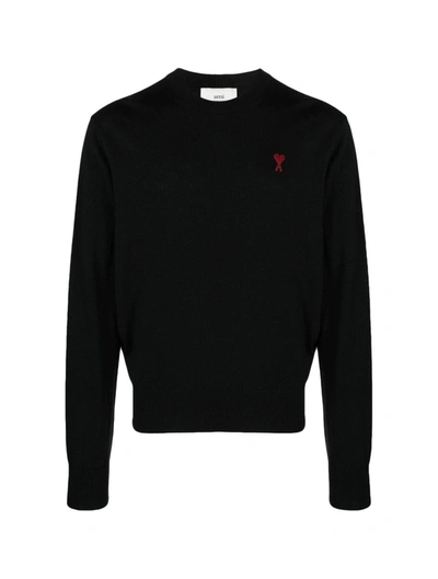 Ami Alexandre Mattiussi Adc Crewneck Sweater In Black