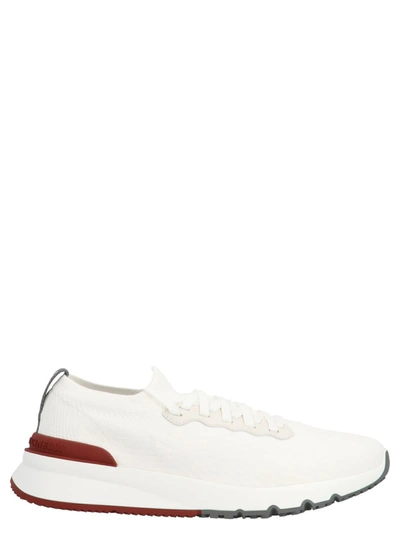 Brunello Cucinelli 'running Sock' Sneakers In White