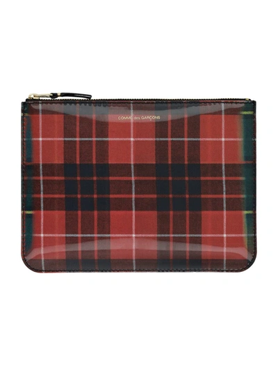 Comme Des Garçons Pouch In Red Green