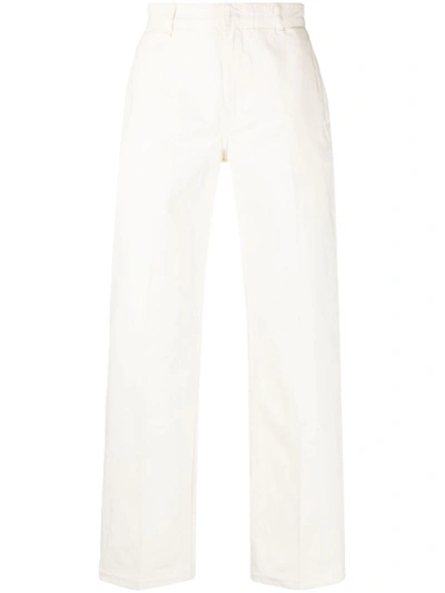 Etudes Studio Cotton Trousers In White