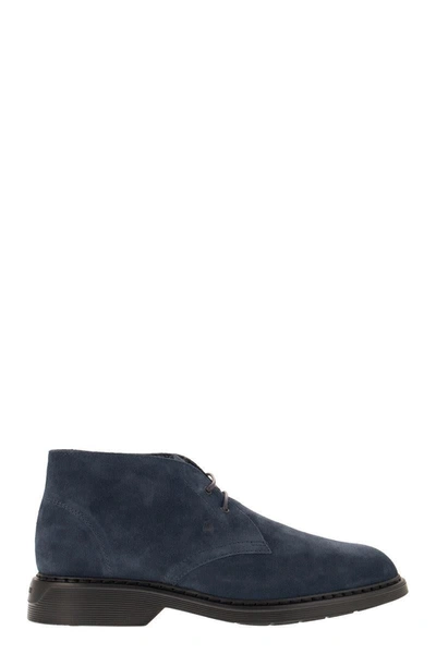Hogan H576 Ankle Boot In Navy Blue