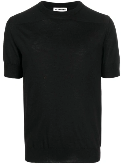 Jil Sander T-shirt In Black Wool