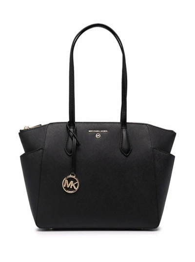 MICHAEL MICHAEL KORS M MICHAEL KORS WOMAN'S MARYLIN BLACK LEATHER CROSSBODY BAG