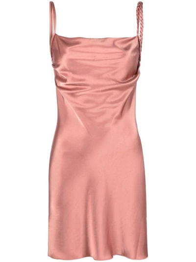 Nanushka Merva Slip Satin Mini Dress In Pink