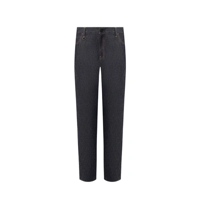 Moncler High-rise Corduroy Trousers In Negro