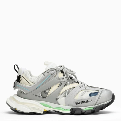 Balenciaga Track Nylon And Mesh Trainers In Grey/other