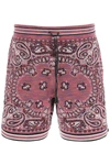 AMIRI AMIRI BANDANA JACQUARD KNIT BERMUDA SHORTS