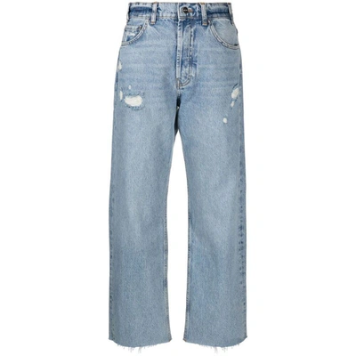 Anine Bing Gavin Relaxed Straight Jeans In Blue