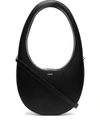 Shop Coperni Swipe Leather Crossbody Bag In Black