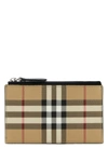 Burberry Beige Check Large Bifold Wallet In Archivebeige