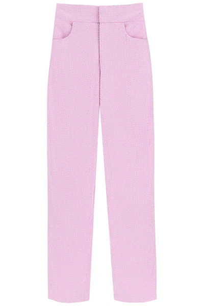 Giuseppe Di Morabito Wide-leg Pants With Crystals In Pink