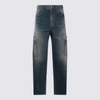 GIVENCHY GIVENCHY NAVY COTTON JEANS