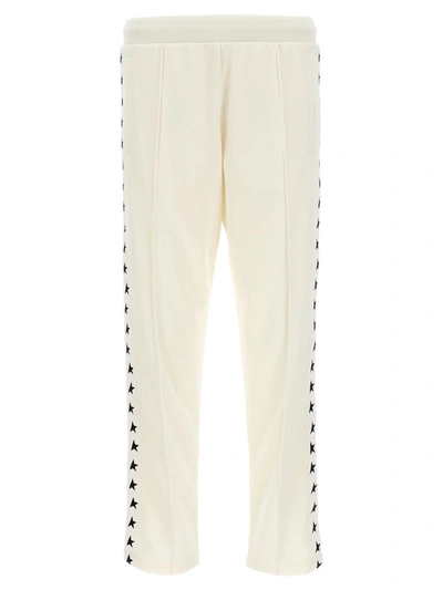 Golden Goose Star Jogging Pants In White/black