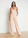 L Agence Livvy Straight-leg Trouser In Toasted Almond