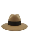 Modern Monarchie Brown Wool Felted Fedora In Brown