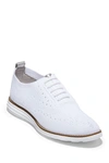 Cole Haan Knit Original Grand Wing Tip Sneaker In Op Wht Knt