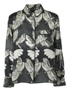 F.R.S FOR RESTLESS SLEEPERS PRINTED SHIRT,CA000122.TE00163 627 FARFALLE-NERO